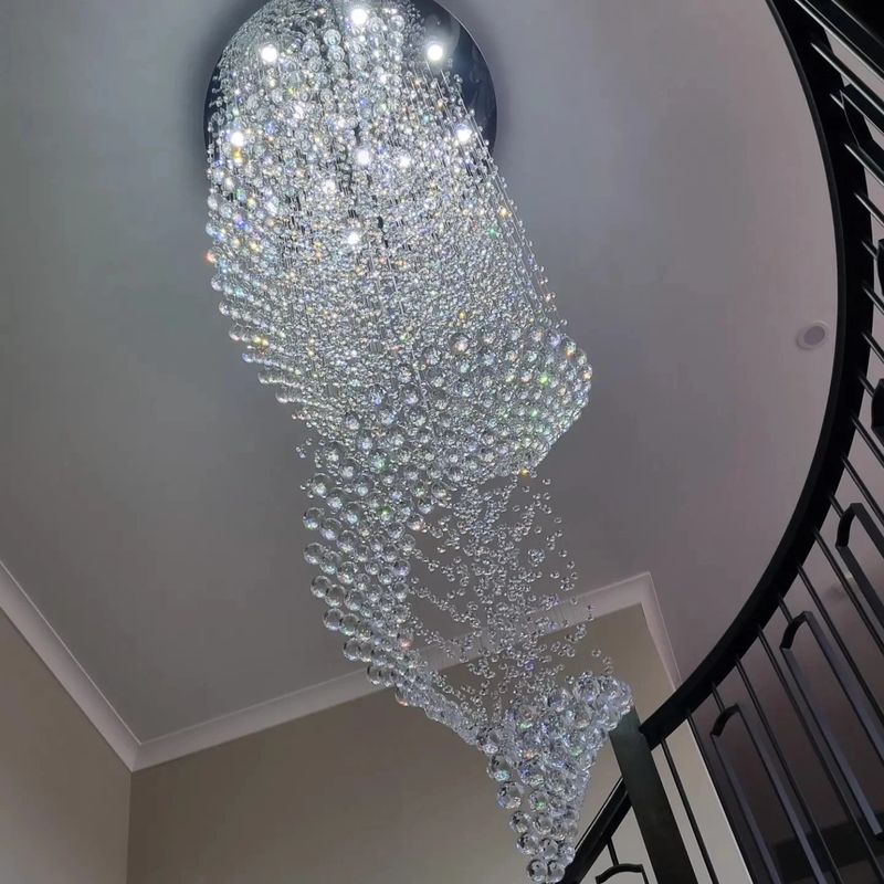 Crystal chandelier installation by Safeway Electrics