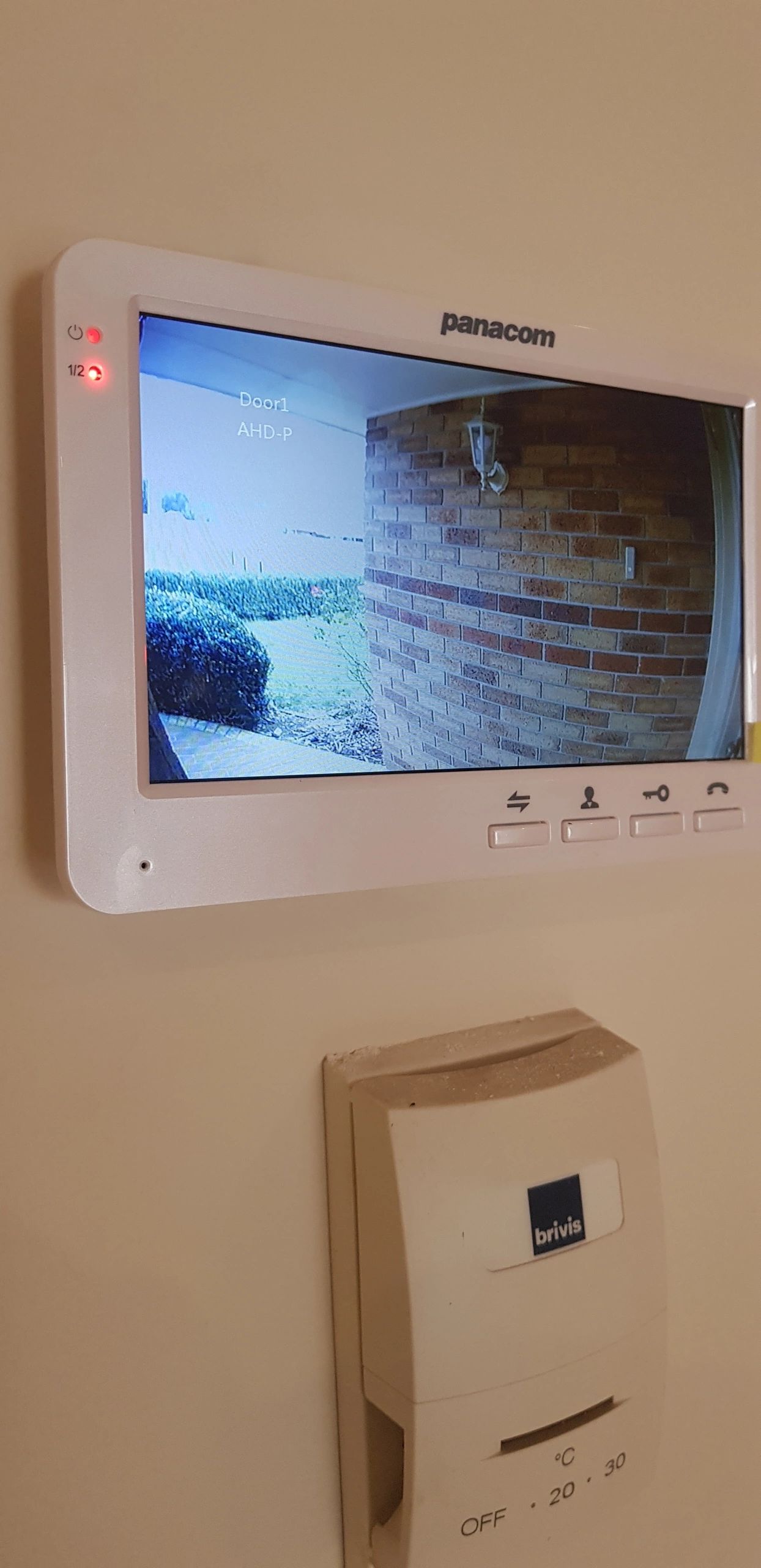 Video intercom and Brivis thermostat